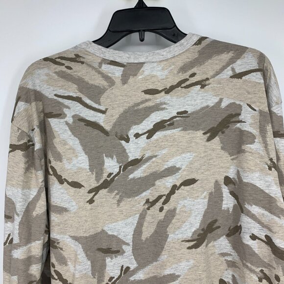 Old Navy Shirt Unisex Size Large Vintage Desert Camo Long Sleeve Gray Brown NWT - Picture 7 of 10